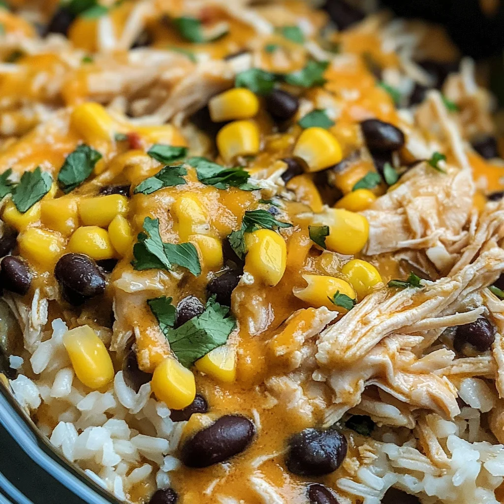 Southwest Crock Pot Chicken and Rice