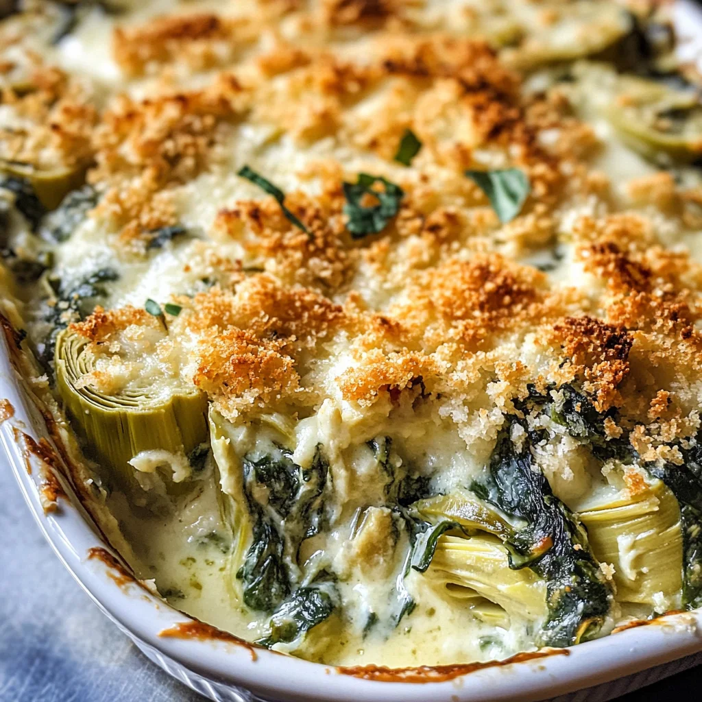 Spinach Artichoke Bake