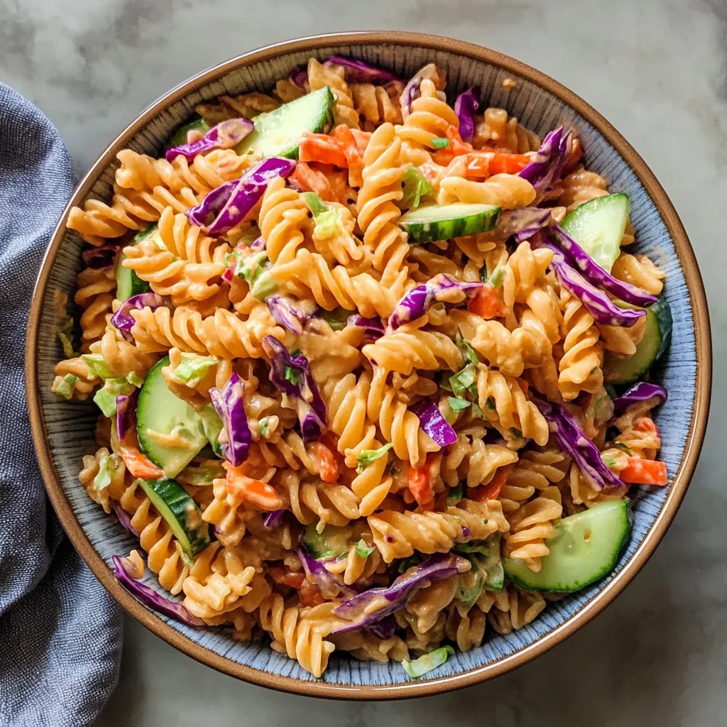 Tasty High Protein Asian Pasta Salad