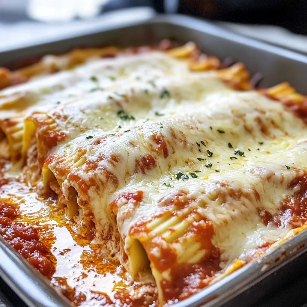 Three Cheese Manicotti