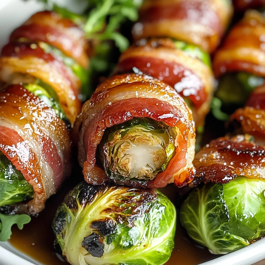 Turkey Turkey Bacon Wrapped Brussel Sprouts