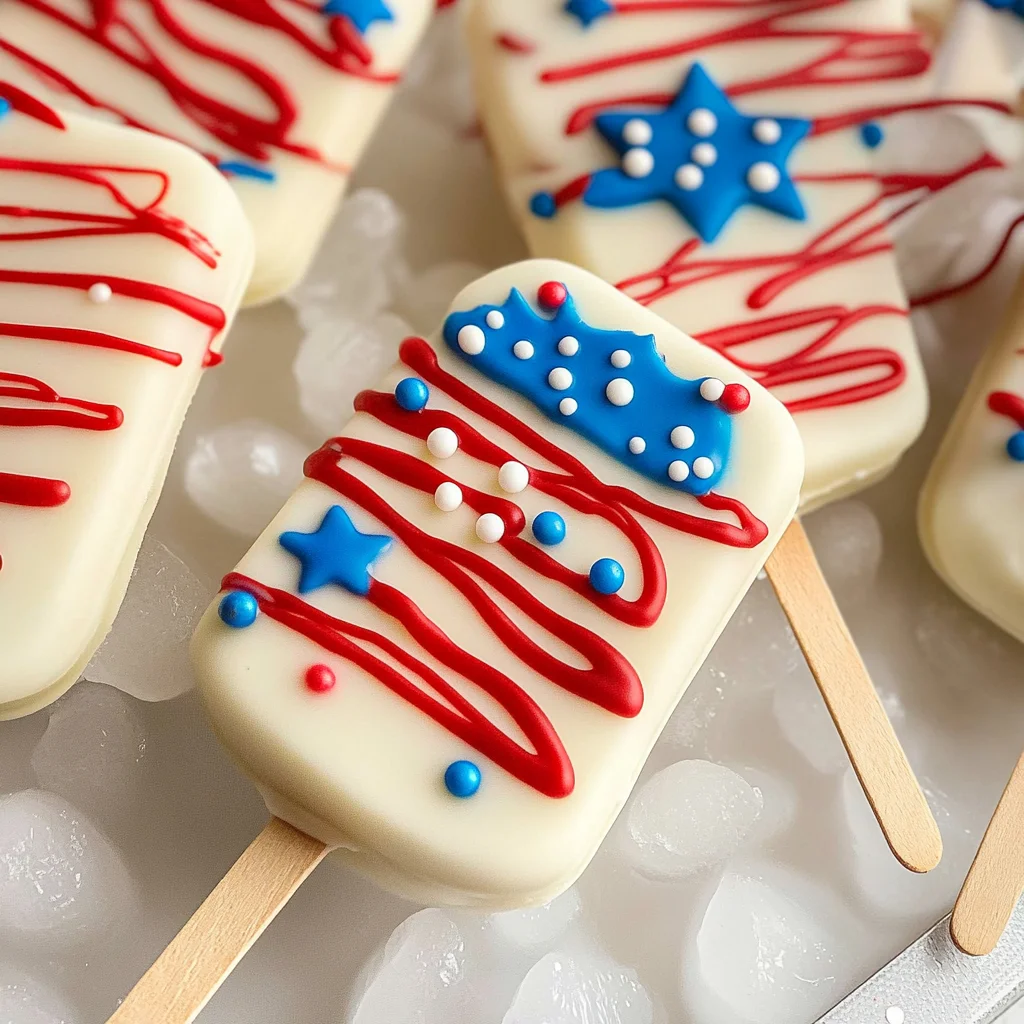 4th of July Cakesicles